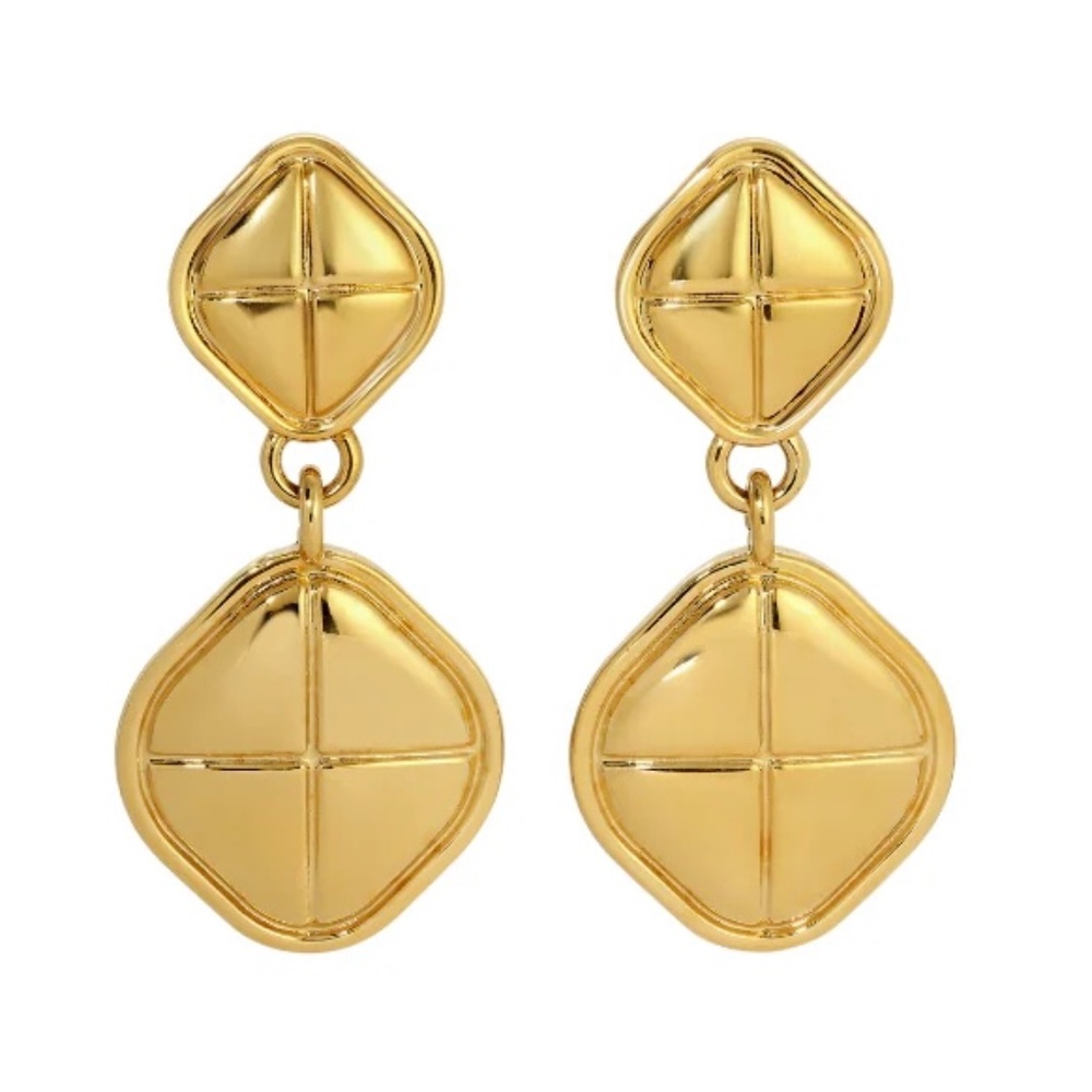 HEAVEN MAYHEM Alma Gold Plated Clip-On Earrings